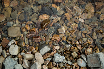 河滩的碎石头