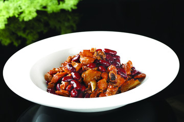 腰豆煨土鸡