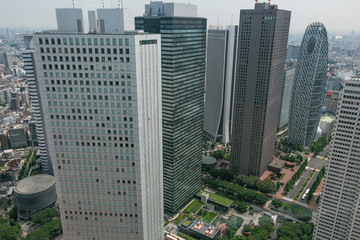 新宿高层建筑群东京新宿地标