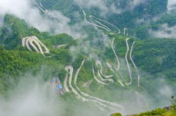 张家界天门山盘山公路