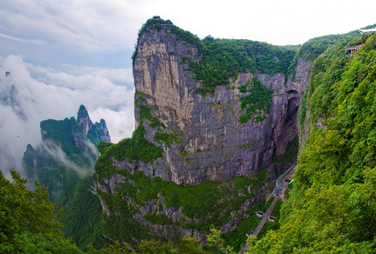 天门山全景图