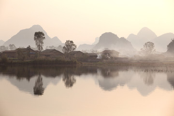 水墨江南水乡