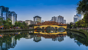 成都锦江夜景