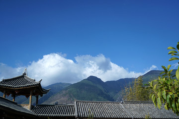 云南大理苍山下的风景