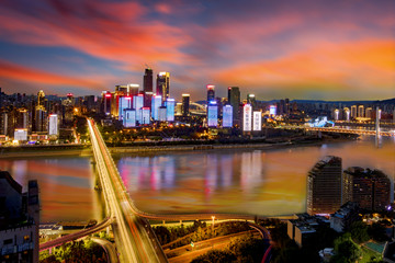 重庆江北嘴夜景