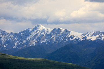 甘孜风光高原草甸雪山