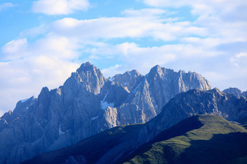 甘孜风光高原草甸雪山