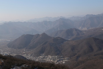 水墨山