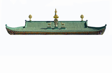 琉璃瓦寺庙建筑