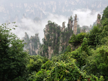 张家界御笔峰的风景