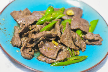 辣椒炒牛肉