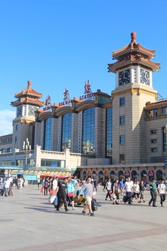 北京火车站外景
