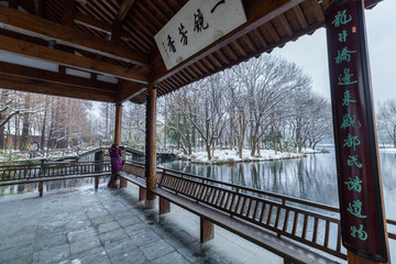 西湖雪景