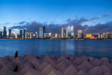 青岛浮山湾夜景