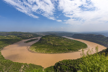 黄河延川乾坤湾全景