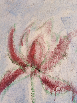粉笔绘画 画 墙壁 壁画