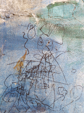 粉笔绘画 画 墙壁 壁画