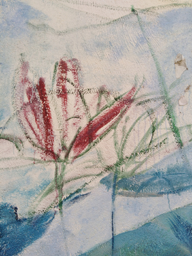 粉笔绘画 画 墙壁 壁画