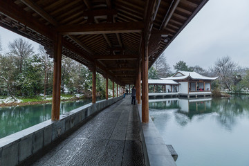 西湖雪景