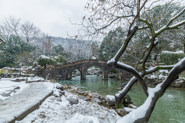 西湖雪景