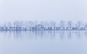 西湖雪景