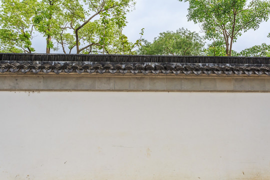 中式建筑青瓦白墙