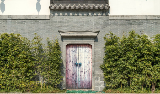 中式建筑宅院大门