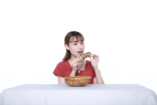 端午粽子美食摄影图