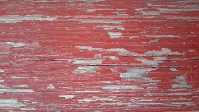 红色油漆木板