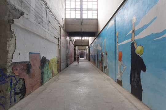 西安纺织城艺术区涂鸦墙