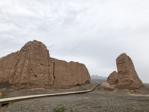 苏巴什佛寺遗址古城