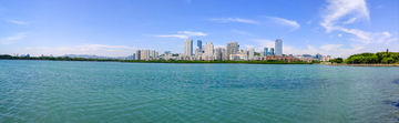 厦门筼筜湖全景图