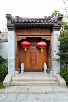 中式建筑大门