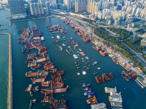 香港新油麻地避风塘