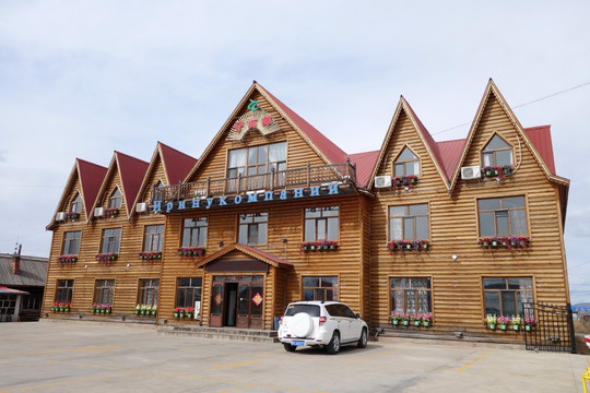 俄式木刻楞木屋宾馆建筑