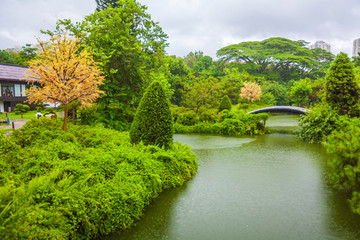 仿建的日本桂离宫庭院