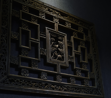 雕花古代窗户