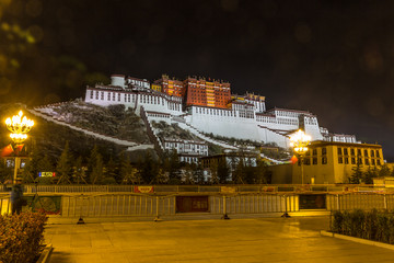 中国西藏布达拉宫夜景02