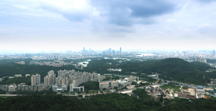 俯拍惠城全景
