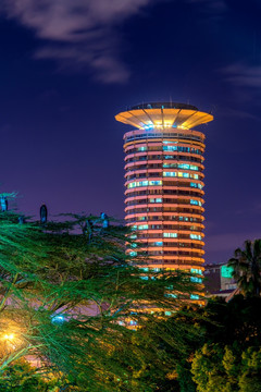 非洲肯尼亚首都内罗毕夜景