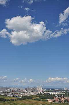 河北三河燕郊镇的夏日风光