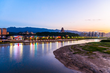 宝鸡夜景