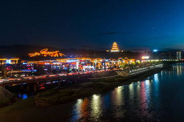 宝鸡夜景