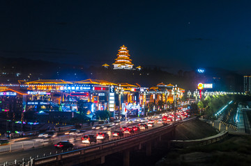 宝鸡夜景