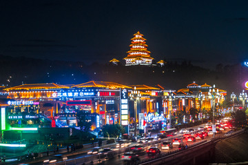 宝鸡夜景