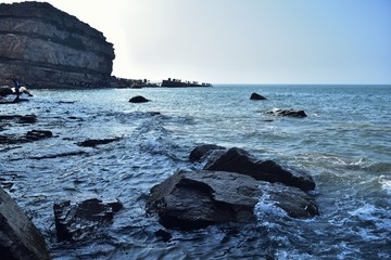 大海礁石海岛