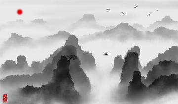 国画山水