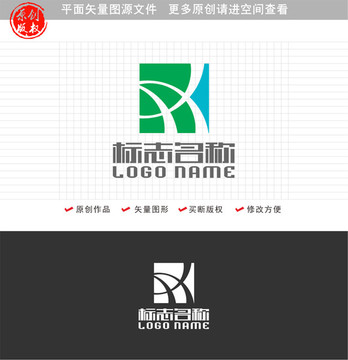 RB字母AX标志科技logo