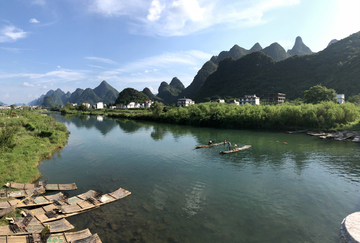 阳朔遇龙河风景