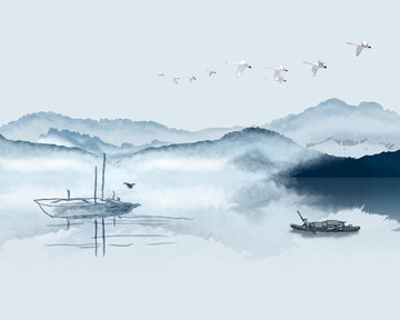 徽派装饰画背景墙
